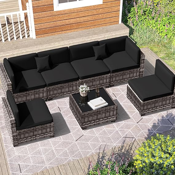 7 Piece Outdoor Patio Furniture Set. Perfect Your Outdoor Space with a Stylish and Durable 7 Piece Outdoor Patio Furniture Set