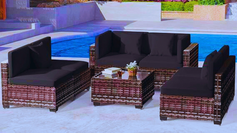 7 Piece Outdoor Patio Furniture Set