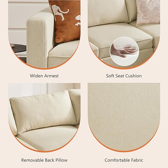 Sweetcrispy Convertible Sectional Sofa Couch: The Ultimate Modular Sofa for Style, Comfort, and Storage.100% Sweetcrispy Convertible Sectional Sofa Couch