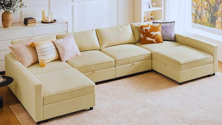 Sweetcrispy Convertible Sectional Sofa Couch