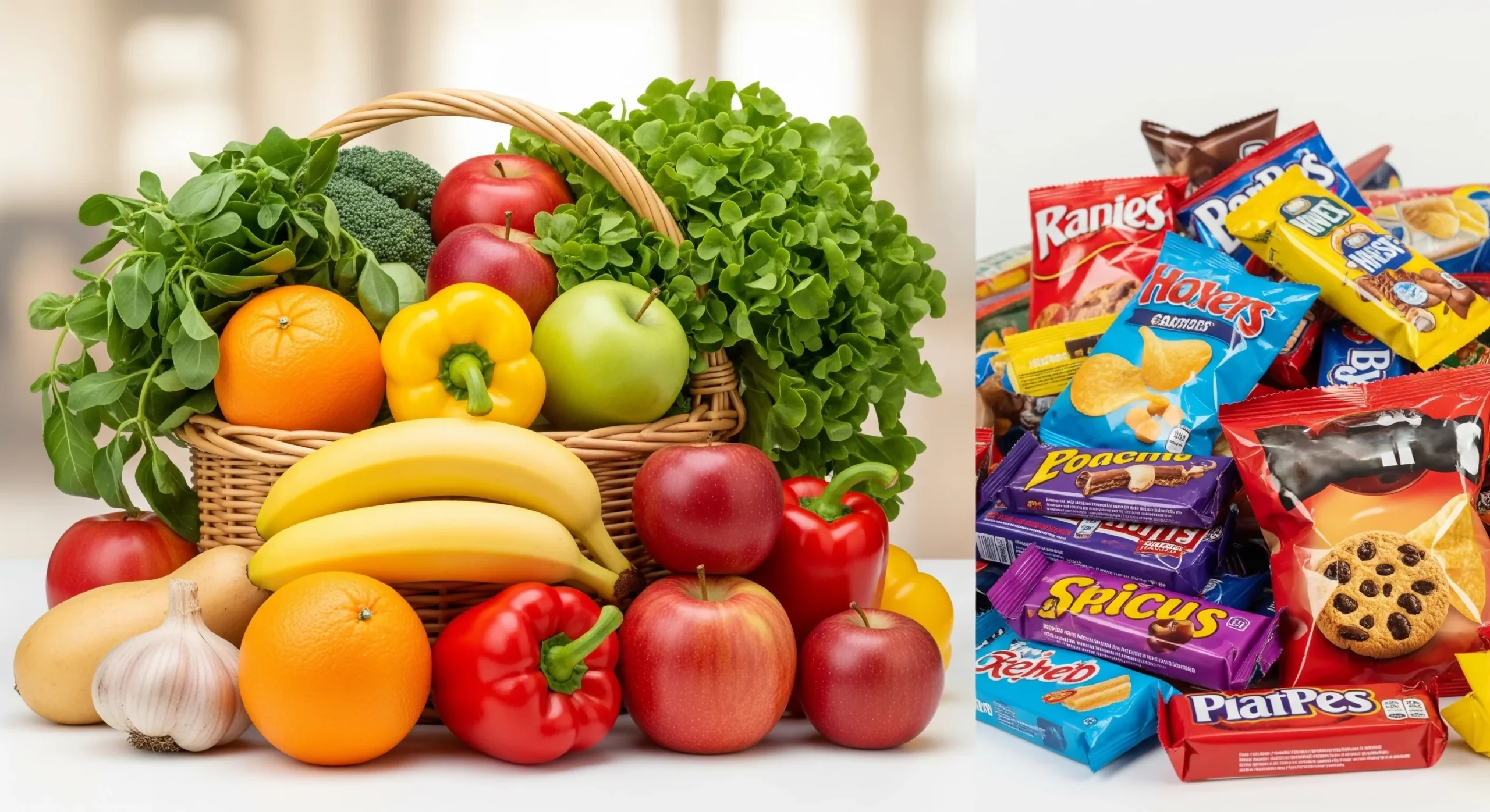 whole foods vs processed foods